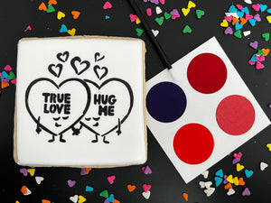 Paint Your Own- Valentine's Day Cookie